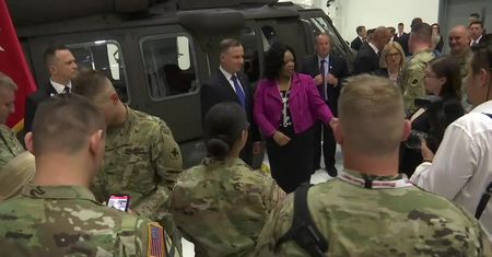 Prezydent Duda odwiedził bazę Gwardii Narodowej stanu Illinois