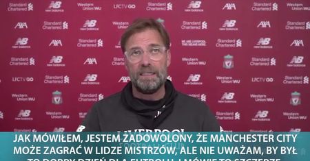 Klopp o wyroku w sprawie Manchesteru City: Nie uważam, by był to dobry dzień dla futbolu