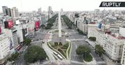 Opustoszałe ulice Buenos Aires. W stolicy Argentyny zaostrzono obostrzenia wprowadzone w związku z pandemią koronawirusa