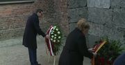 A. Merkel i M. Morawiecki złożyli wieńce pod Ścianą Straceń w Auschwitz-Birkenau