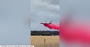 Ogromne pożary w Australii gaszono ogromnym samolotem. Do walki z ogniem ruszył boeing 737