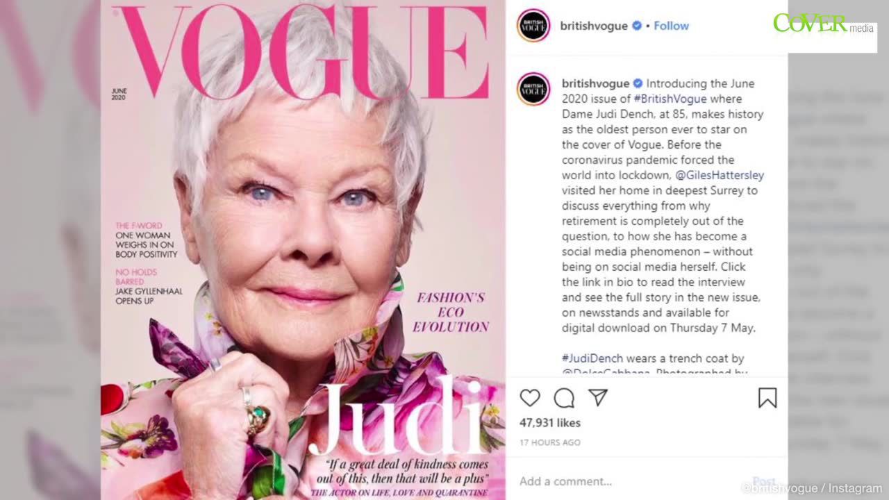 Judi Dench przeszła do historii jako najstarsza gwiazda na okładce „Vogue’a”. Gwiazda ma 85 lat