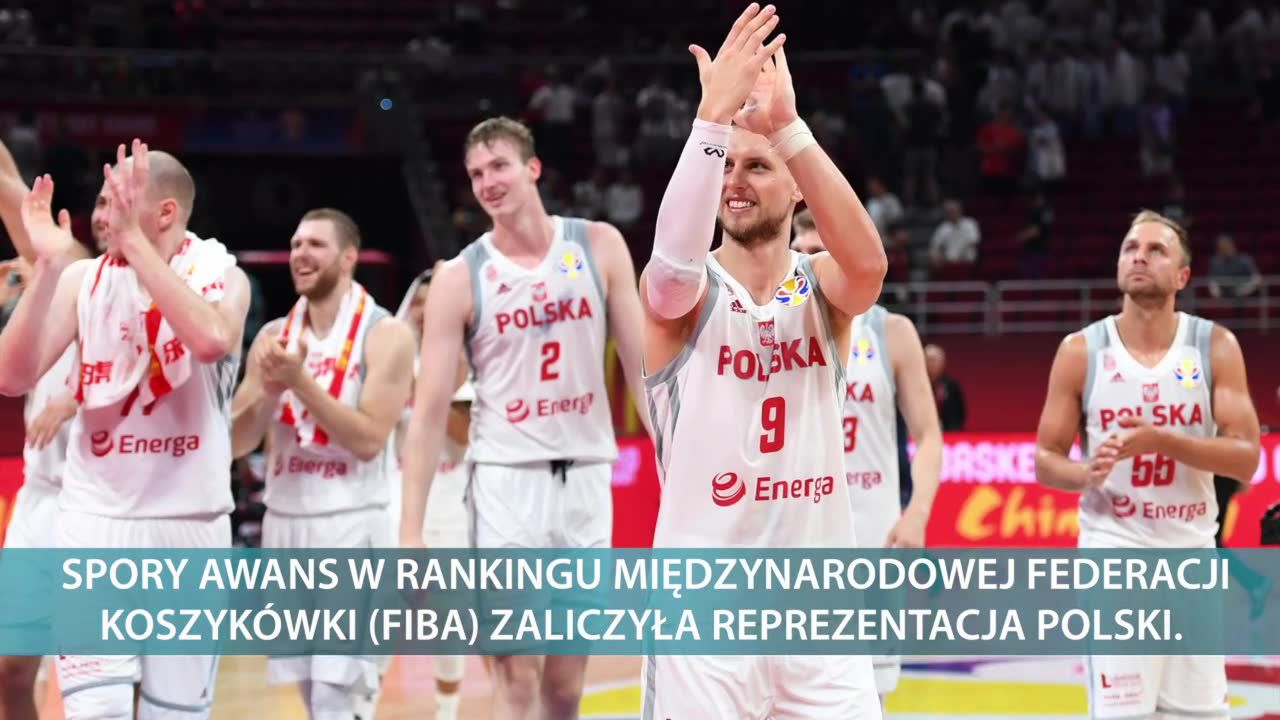 Spory awans koszykarskiej reprezentacji Polski w rankingu FIBA