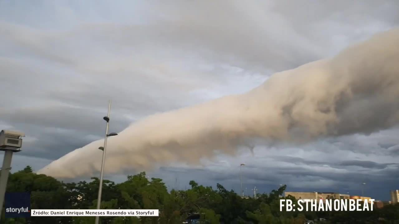 Wyjątkowe zjawisko meteorologiczne pojawiło się nad meksykańskim miastem