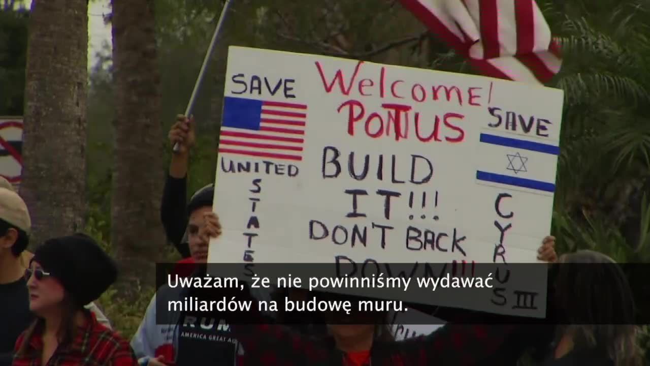 Protesty w trakcie wizycie D. Trumpa na granicy z Meksykiem