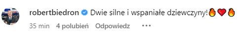 Robert Biedroń komplementuje Joannę Krupę i jej córkę