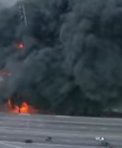 W Atlancie, w wyniku pożaru, zawalił się odcinek autostrady