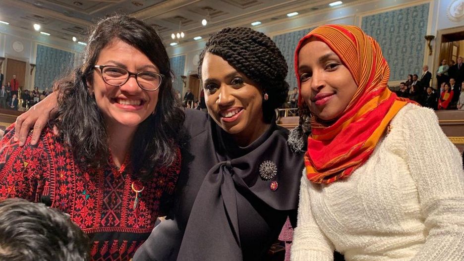 Nowe parlamentarzystki po zaprzysiężeniu w Kongresie USA