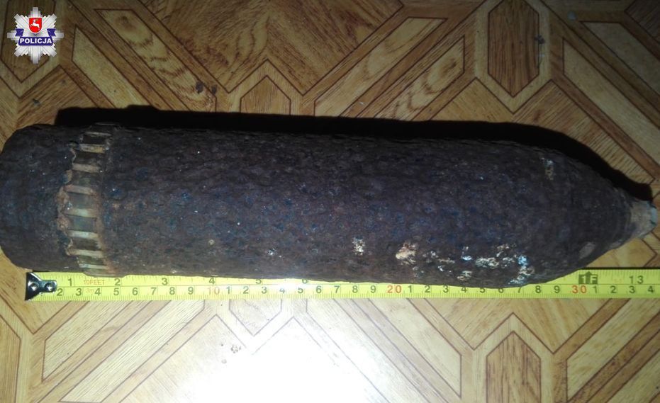 Pocisk pochodzi z okresu II wojny światowej.