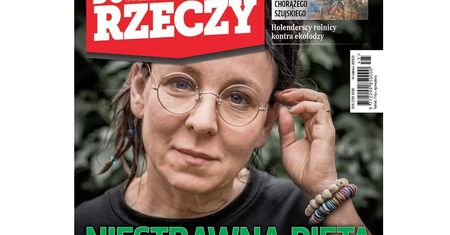 "Niestrawna dieta Olgi Tokarczuk". Zobacz okładki tygodników