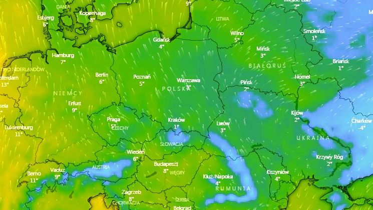 Prognoza pogody na 1 listopada - Wszystkich Świętych.