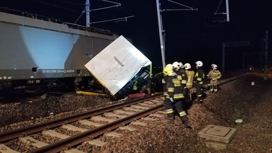 Szymankowo. Policja wyjaśnia okoliczności wypadku pociągu.