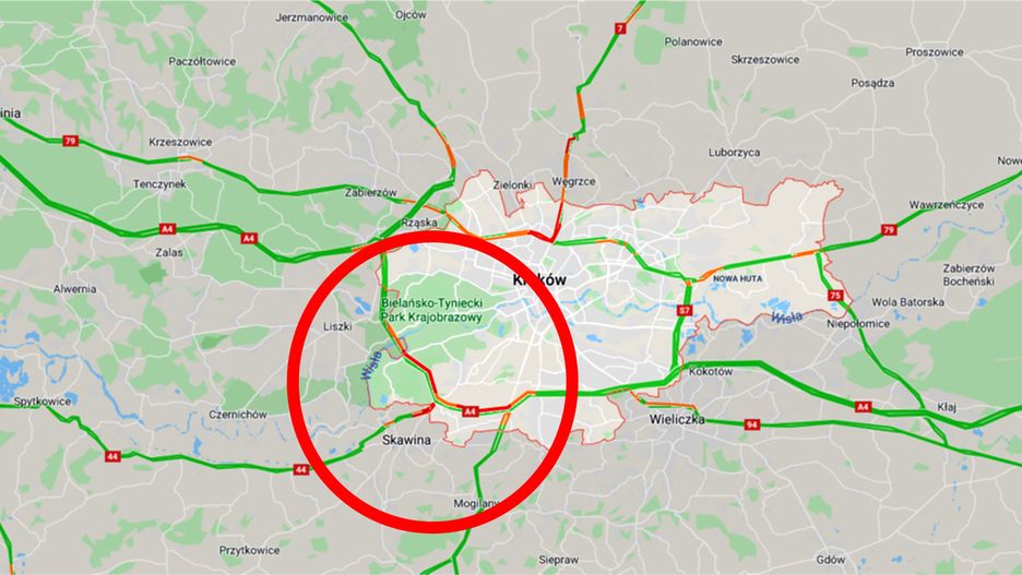 Korek gigant na A4. 10 kilometrów zatoru na obwodnicy Krakowa