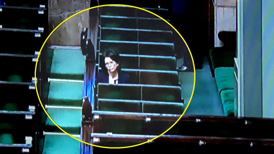 Anna Streżyńska osamotniona podczas przemówienia Grzegorza Schetyny w Sejmie.