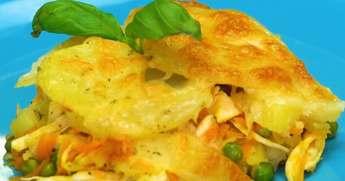 Zapiekanka z kurczakiem i ziemniakami