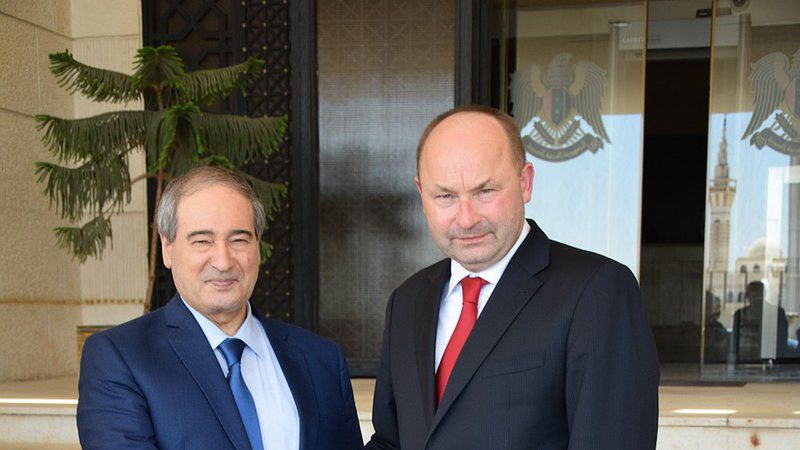 Wiceminister MSZ Andrzej Papierz spotkał się Fayssalem Mikdadem.