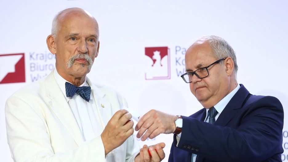 Janusz Korwin-Mikke wylosował numer listy dla Konfederacji