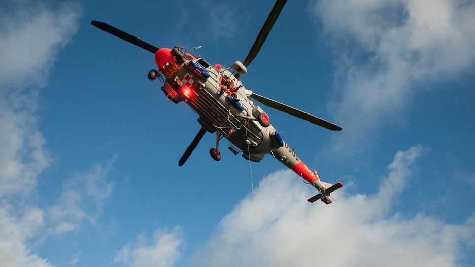 W akcji poszukiwawczej brał udział śmigłowiec