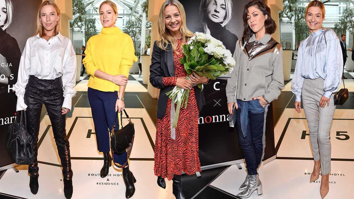 Gwiazdy promują kolekcję ubrań Małgorzaty Sochy: Ewa Chodakowska, Joanna Koroniewska, Natalia Kukulska