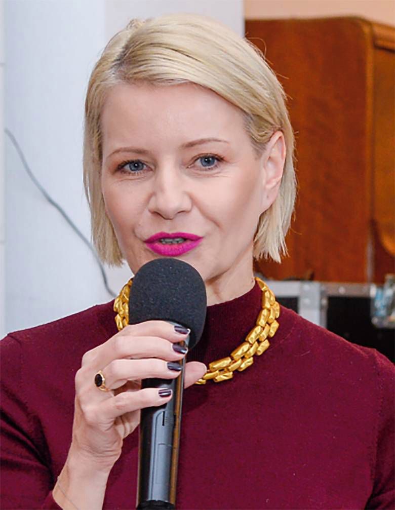 Małgorzata Kożuchowska - makijaż, wigilia w Skolimowie
