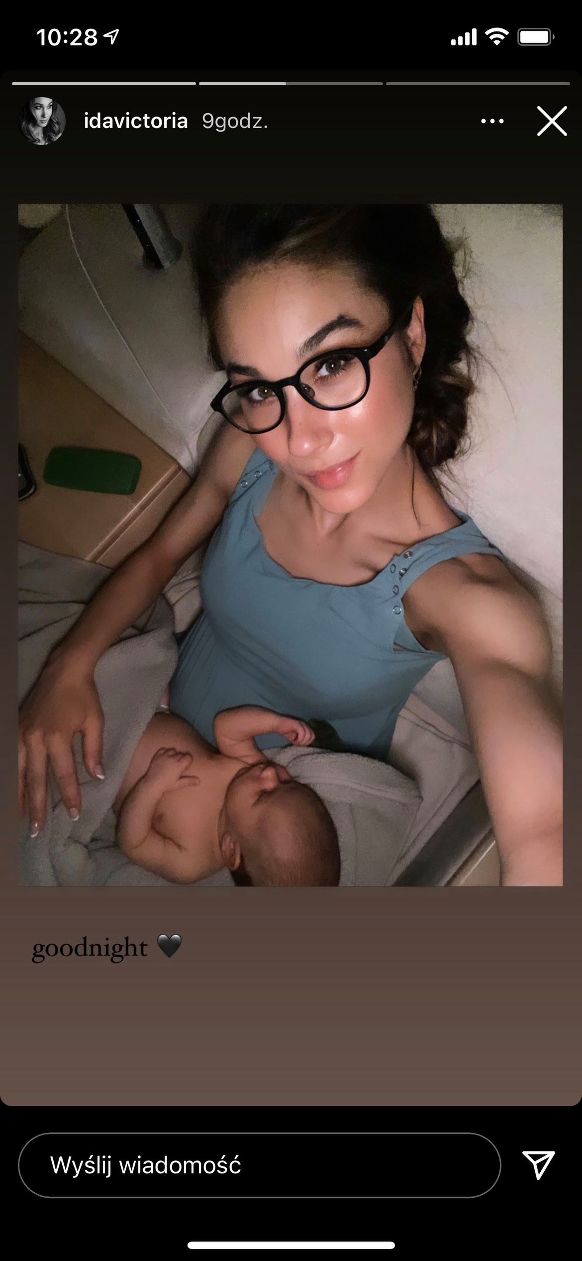Ida Nowakowska świętuje pierwszy miesiąc synka