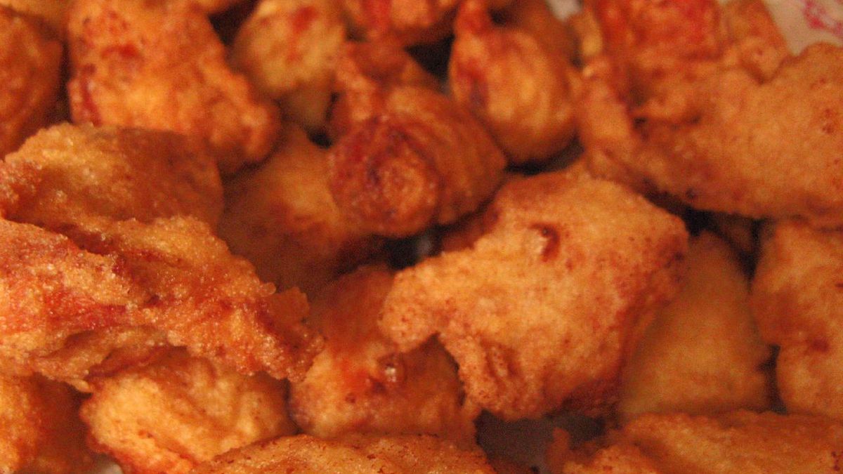 Smażony kurczak (samo jasne mięso)