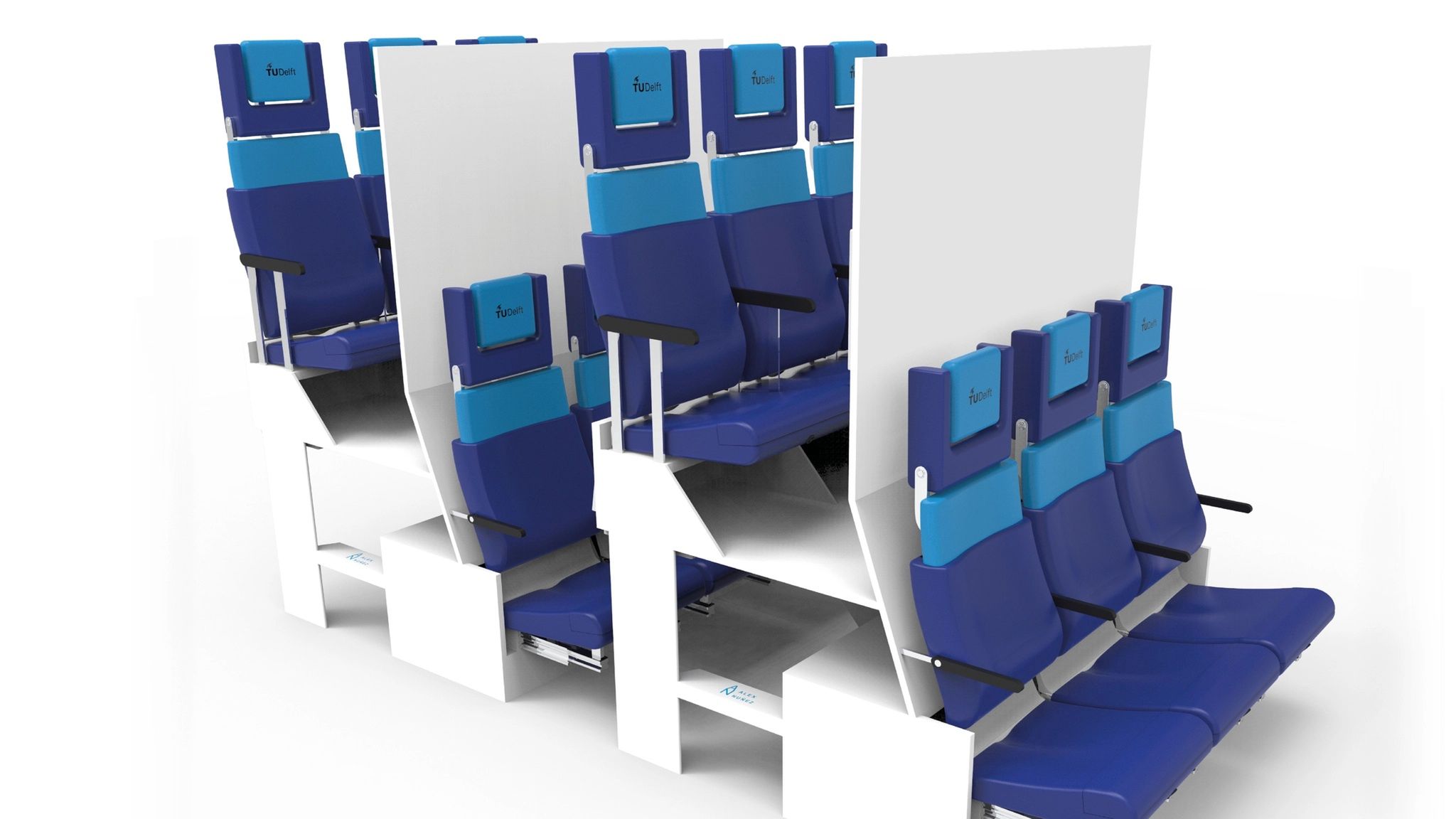 The Chaise Longue Economy Seat - pomysł na zwiększenie liczby miejsc w samolotach