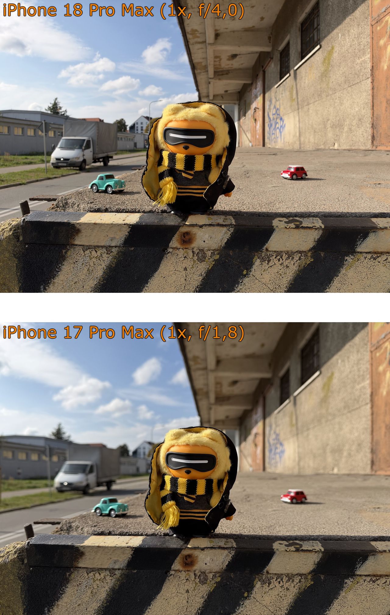 iPhone 18 Pro Max i iPhone 17 Pro Max - porównanie zdjęć