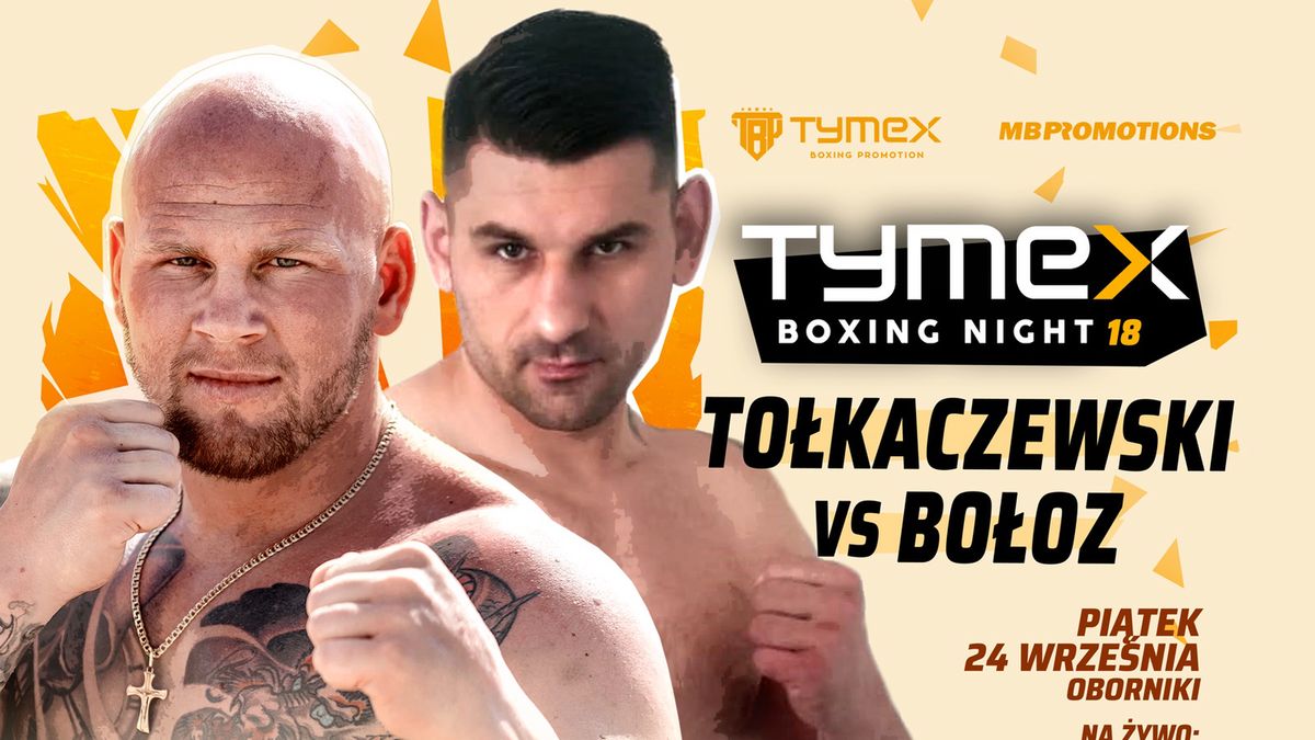 Materiały prasowe / Tymex Boxing Night / Na zdjęciu: Patryk Tołkaczewski vs Michał Bołoz