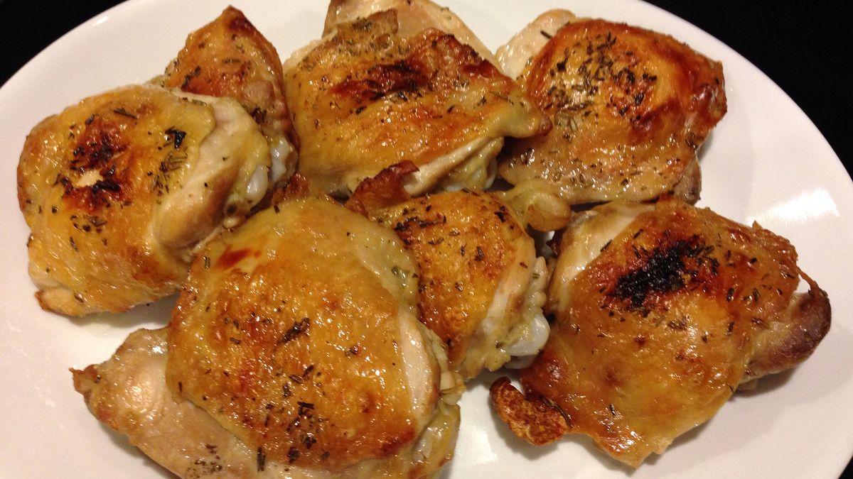 Pieczony kurczak (samo ciemne mięso)