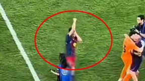 Będzie afera? Zamiast się cieszyć, wykonał taki gest. Nagrali to