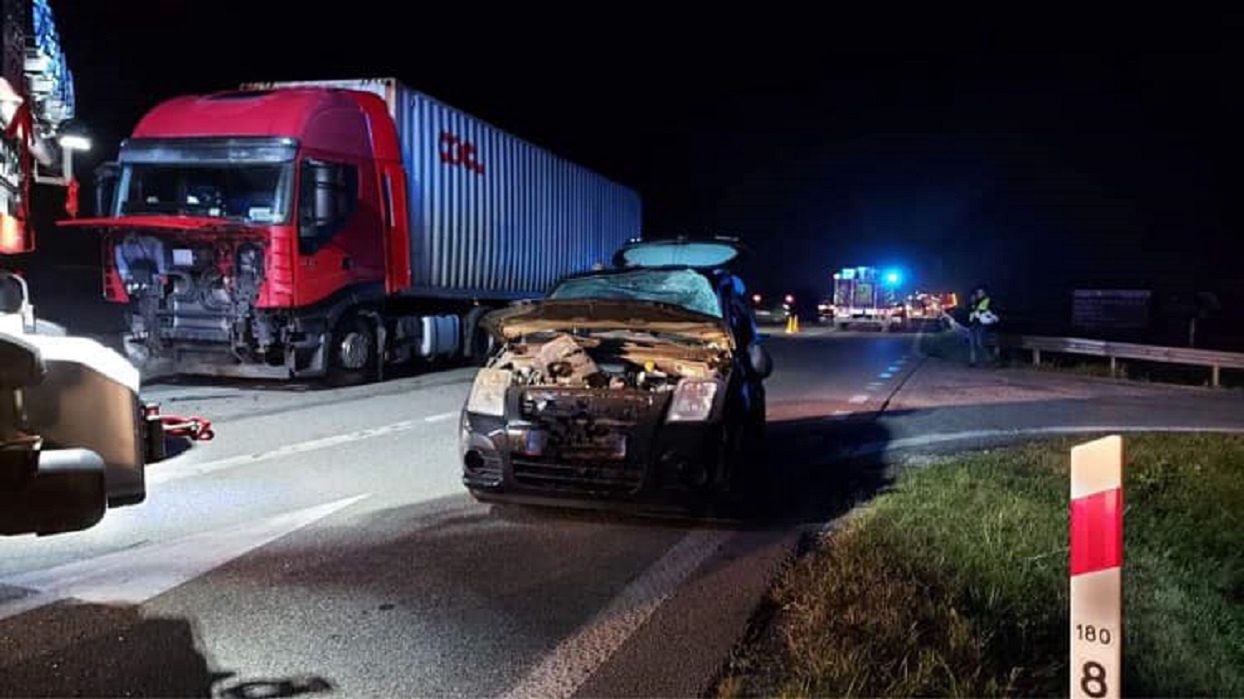 Otwock. Groźny wypadek. Zderzenie dwóch pojazdów 