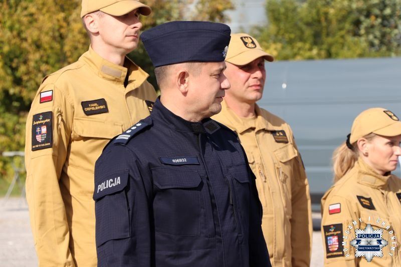 Opatowscy policjanci sprawdzili procedury podczas ćwiczeń kompleksowych „Silos 2026”