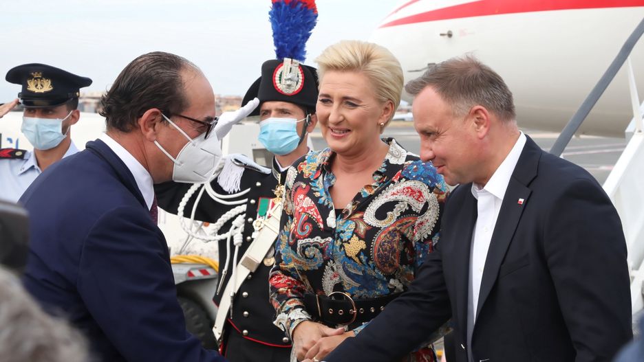 Agata Duda towarzyszyła prezydentowi podczas wizyty w Rzymie