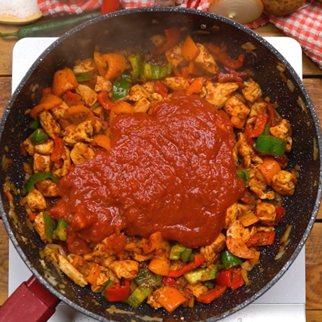Tomato passata will add additional flavor benefits to the whole dish.