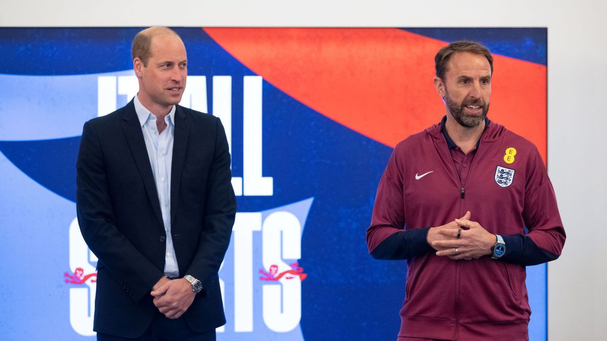 Getty Images / Paul Cooper - WPA Pool/Getty Images / Na zdjęciu od lewej: Książę William i Gareth Southgate