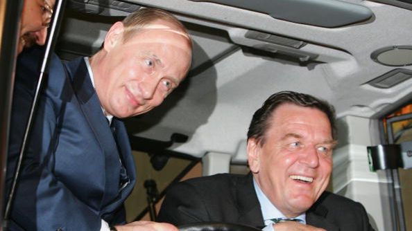 Władimir Putin i w traktorze. Hanover , 2005 r.