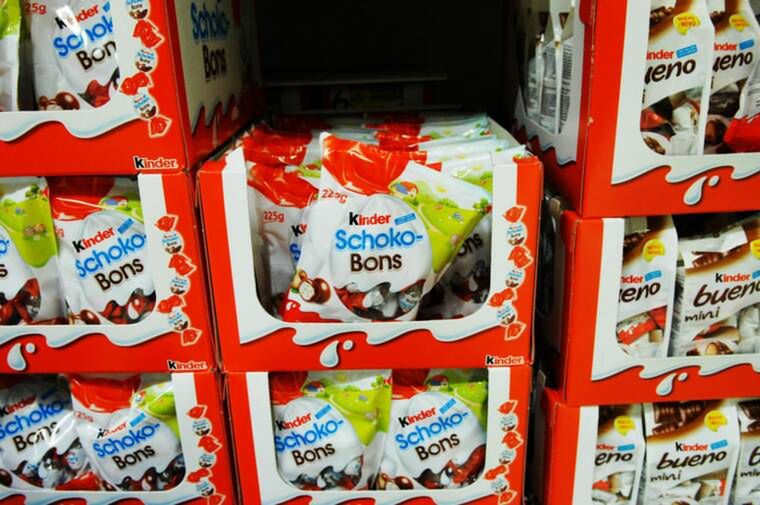 słodycze kinder wycofanee