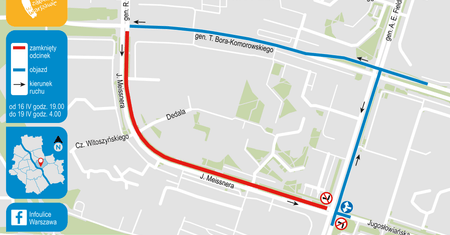 Warszawa. Prace na "obwodnicy" Gocławia. Wymiana nawierzchni