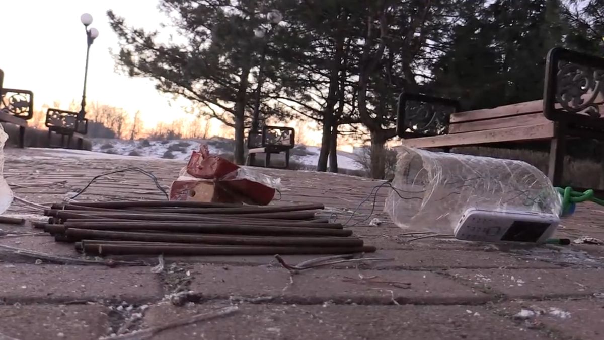 ładunek bombowy w Ługańsku