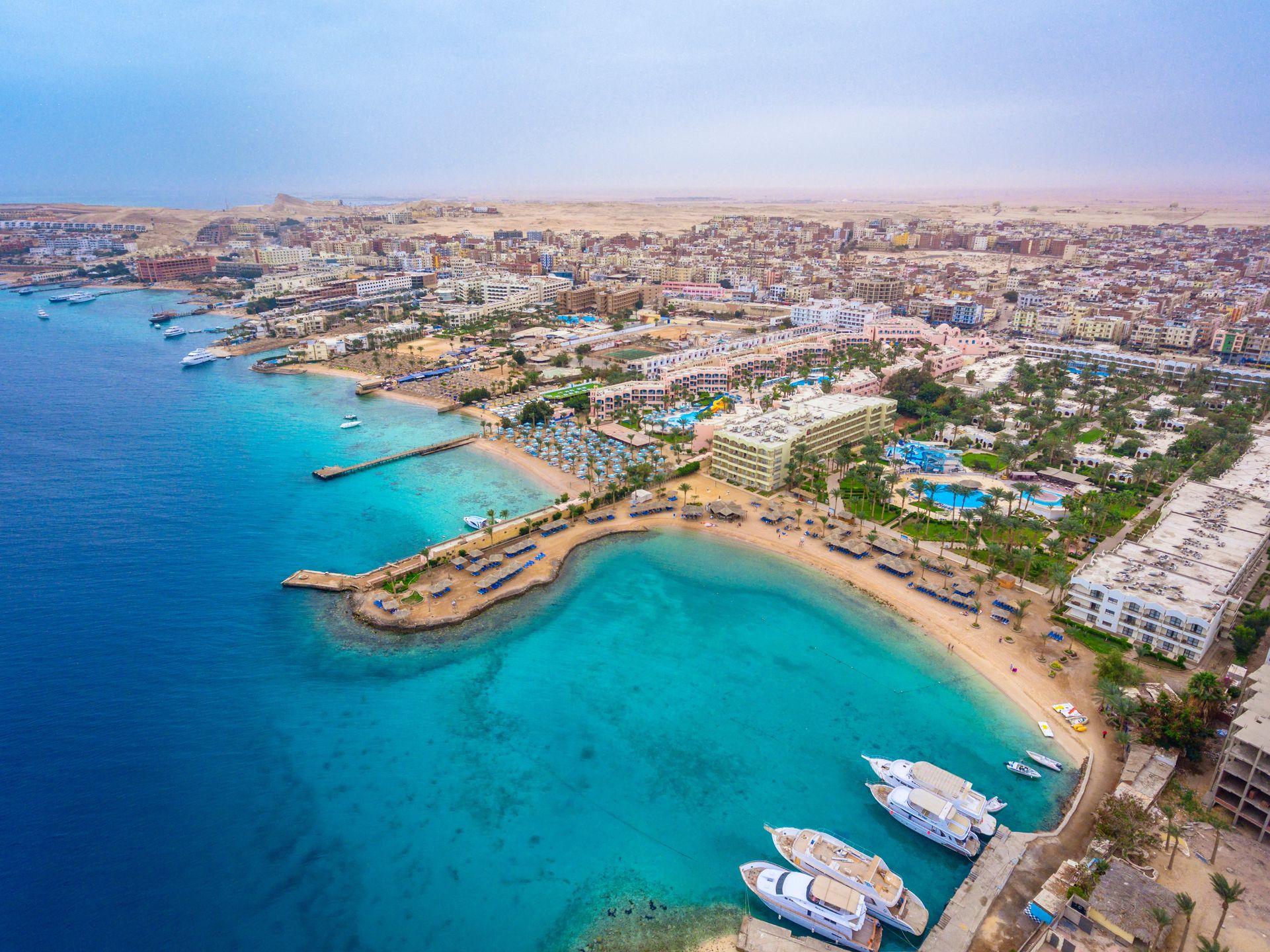 Hurghada z lotu ptaka