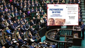 Projekt dotyczący in vitro przyjęty. "To dzięki wam"