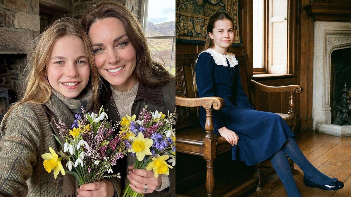 Księżna Kate i księżniczka Charlotte 