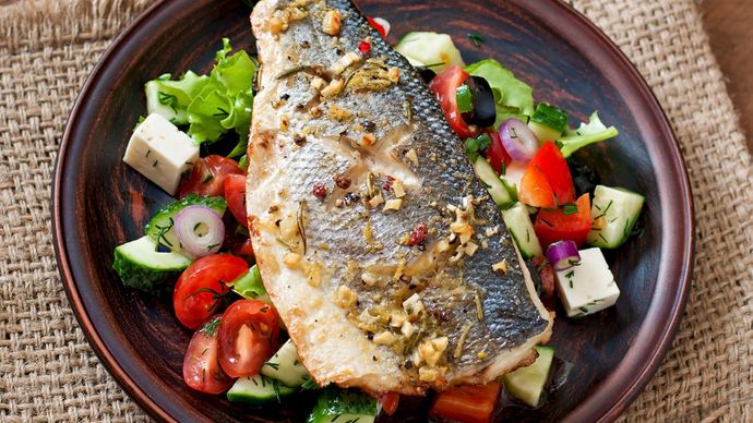 Okoń atlantycki poddany obróbce wysuszającej mięso