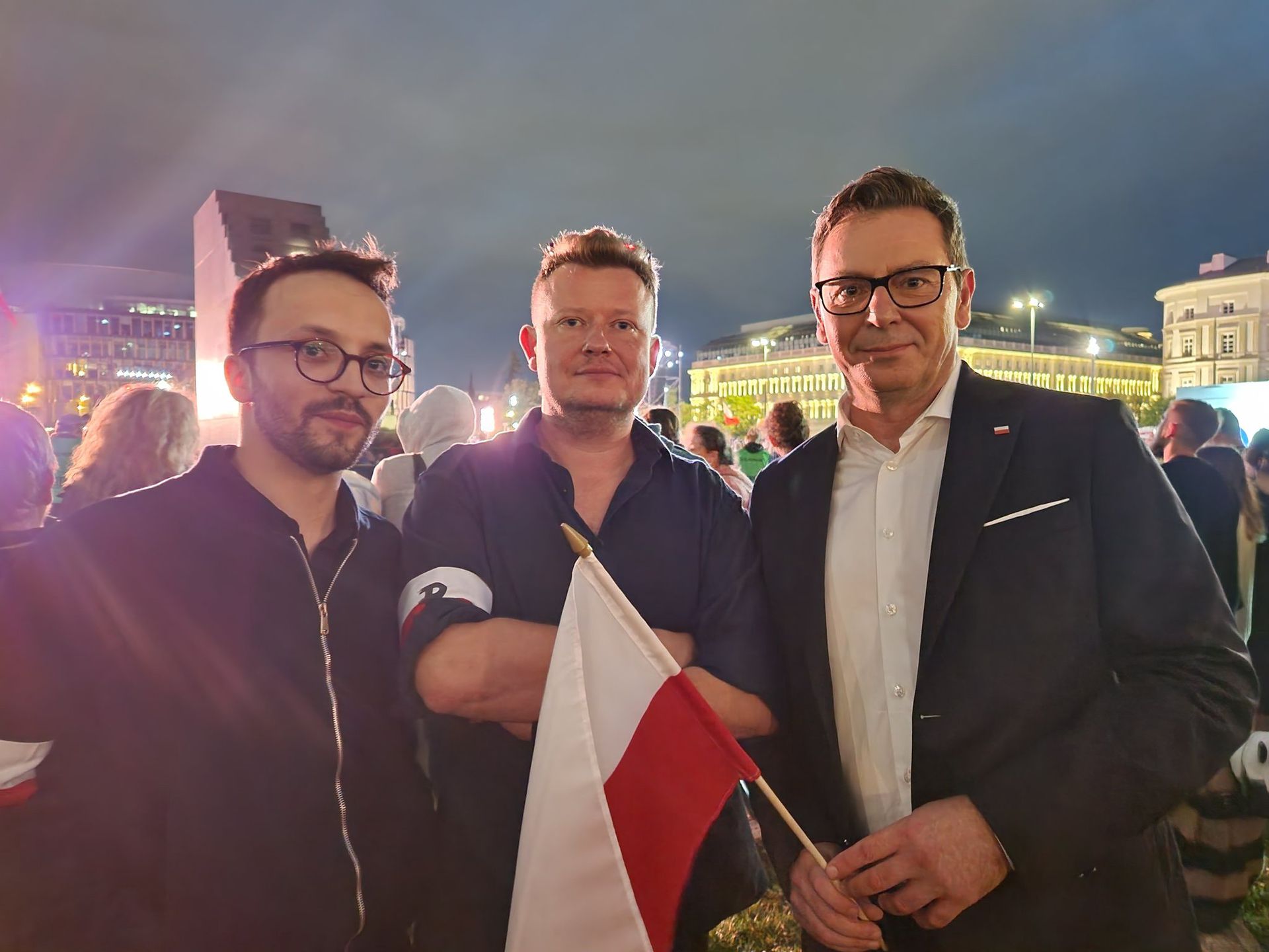 Marcin Tulicki z Michałem Adamczykiem i Samuelem Pereirą