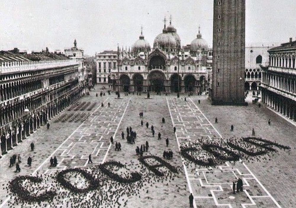 Historyczna reklama Coca Coli wykorzystuje tysiące gołębi 1