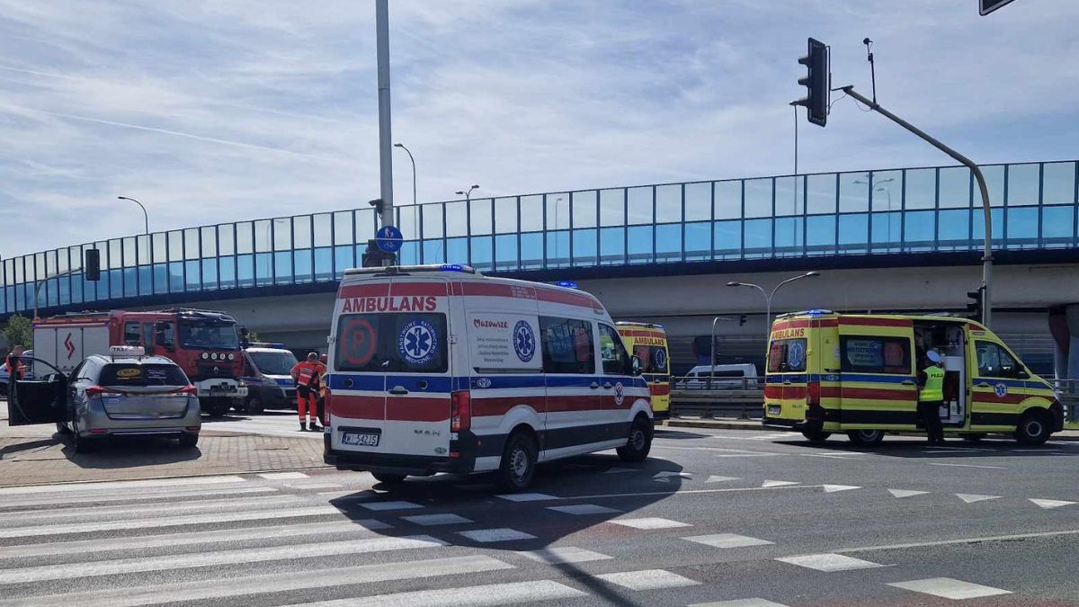 W Warszawie doszło do dwóch groźnie wyglądających zdarzeń drogowych