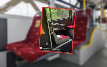 Oddawał mocz w autobusie. Pasażer nagrywał. Przykry widok z Kielc