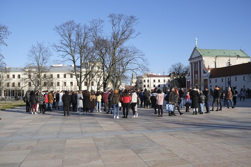 Wiec solidarności z Ukrainą w Lublinie