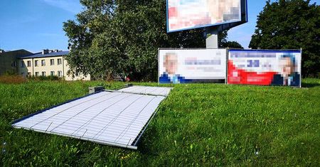 Nie przepadał za politykami, więc postanowił zniszczyć ich banery wyborcze